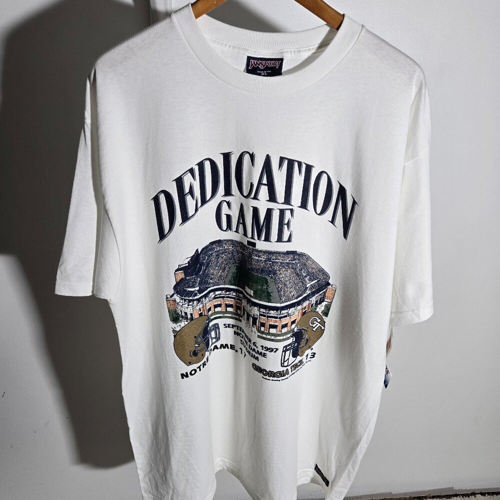 Vintage 1997 90s Notre Dame Fighting Irish NWT Deadstock Tee XL